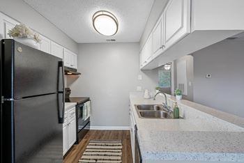 Kitchen with Black Appliances